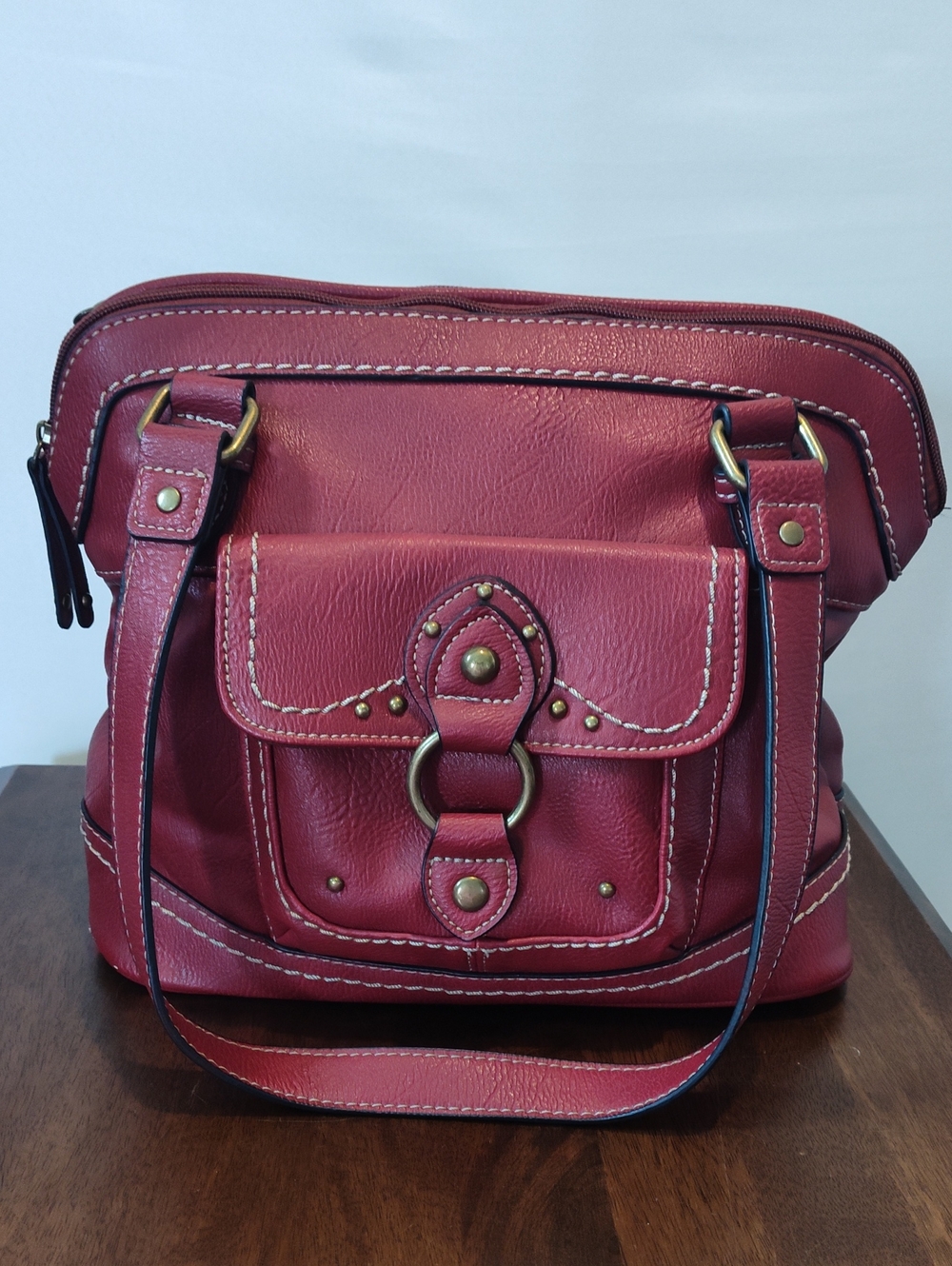 BOC, Deep Red Shoulder Bag - Western Vibe